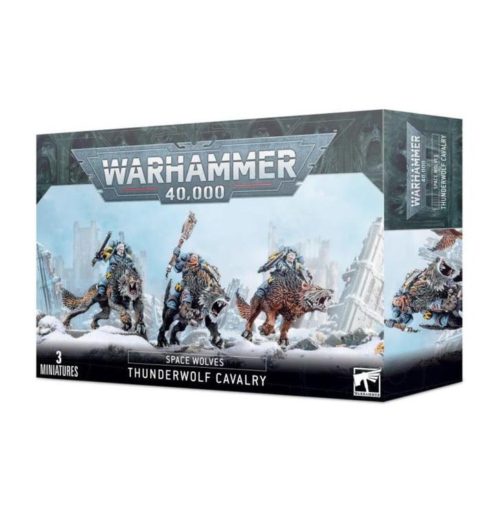 Space Wolves Thunderwolf Cavalry (Warhammer Nieuw), Hobby en Vrije tijd, Wargaming, Ophalen of Verzenden