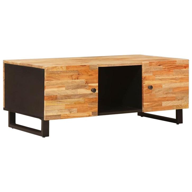 vidaXL Salontafel Bruin 100 x 54 x 40 cm Massief Mango Hout, Maison & Meubles, Tables | Tables de salon, Envoi