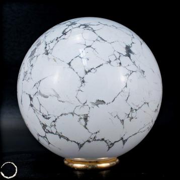 Rare boule de howlite naturelle du Canada Chef-dœuvre de la