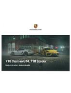 2021 PORSCHE 718 CAYMAN GT4 / SPYDER INSTRUCTIEBOEKJE