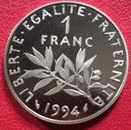 France. Ve République. 1 Franc 1994 Proof (Sans prix de, Postzegels en Munten