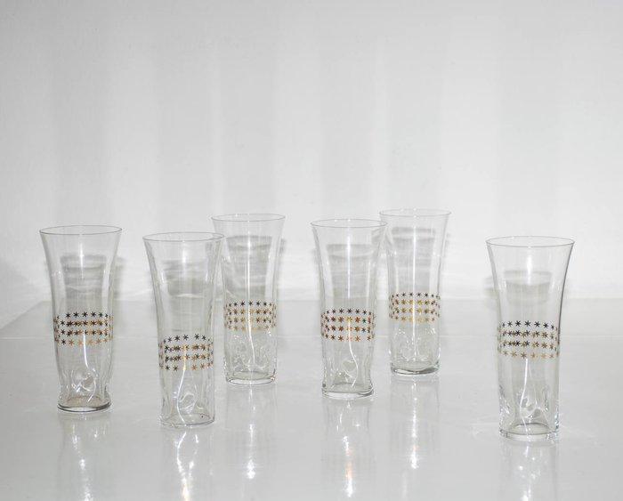 Carlo Moretti - Champagne fluitje (6) - Museum Collectie, Antiek en Kunst, Antiek | Glaswerk en Kristal