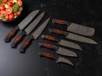 Keukenmes - Kitchen knife set - Set van 8 chefmessen van, Antiek en Kunst