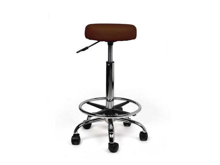 Tabouret Bruin - Hoge uitvoering met Voetsteun, Huis en Inrichting, Krukjes, Nieuw, In hoogte verstelbaar