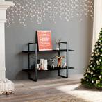 vidaXL Boekenkast met 2 schappen 100x30x70 cm bewerkt hout, Huis en Inrichting, Kasten | Boekenkasten, Verzenden, Nieuw
