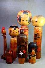 Hout - Grote Sosaku Kokeshi-pop  Usaburo Kokeshi -