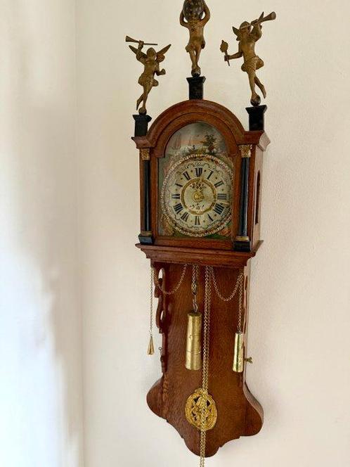 Pendule à balancier - Fries Kantoortje/Notarisklokje -, Antiek en Kunst, Antiek | Klokken