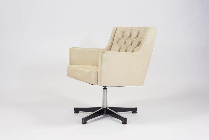 JOC Vetlanda - Karl Erik Ekselius - Fauteuil - Leder, Hout,, Antiek en Kunst, Antiek | Meubels | Stoelen en Sofa's