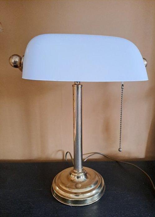 Lumi - Lampe de banquier (1) - Bankierslamp - Verre, Antiquités & Art, Curiosités & Brocante