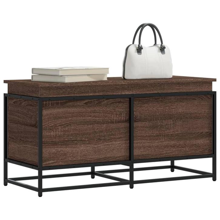 vidaXL Opbergbox met deksel 100x40x51,5 cm bewerkt hout, Doe-het-zelf en Bouw, Kratten en Dozen, Nieuw, Verzenden