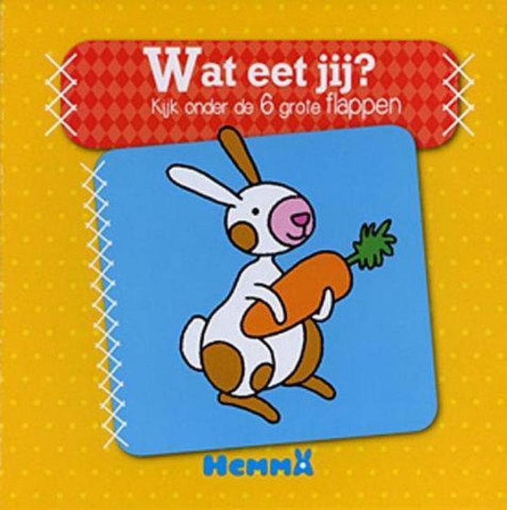 WAT EET JIJ? KIJK ONDER DE 6 GROTE FLAPPEN 9789041235145, Boeken, Kinderboeken | Baby's en Peuters, Gelezen, Verzenden