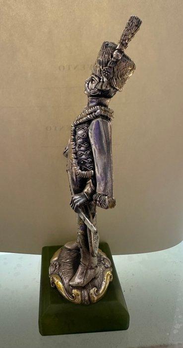 Militaire miniatuur beeldjes - Ufficiale Hussar con sciabola, Antiek en Kunst, Antiek | Zilver en Goud