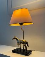 Tafellamp - Hout, Messing, Metaal, Verguld, Chique paard, Antiek en Kunst, Curiosa en Brocante