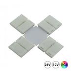 LED Strip RGB X click connector kruising soldeervrij 10mm, Verzenden, Nieuw