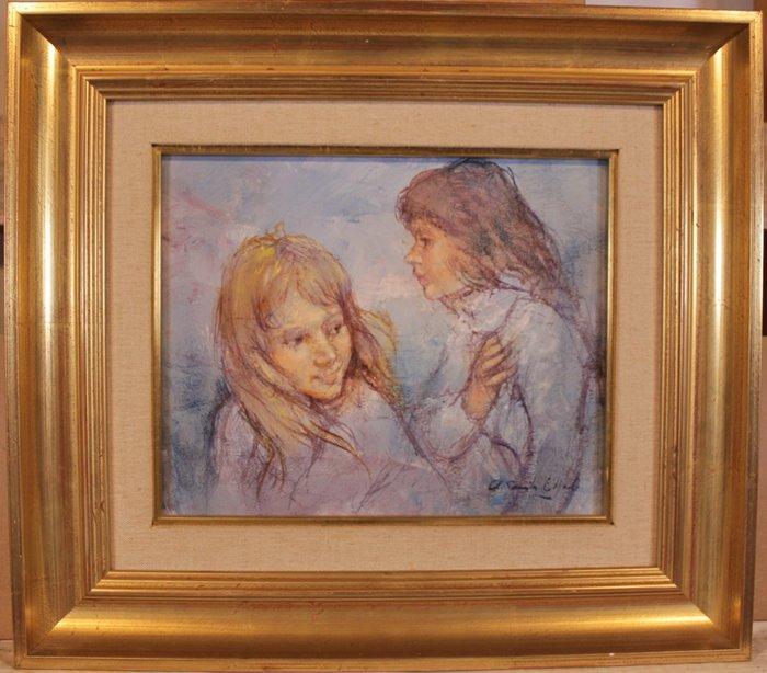 Antonio Gonzalez Collado (1930) - Mujeres, Antiek en Kunst, Kunst | Schilderijen | Klassiek