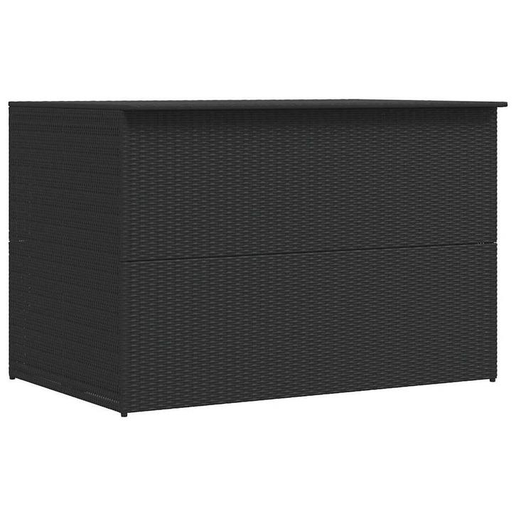 vidaXL Tuinbox 150x100x100 cm poly rattan zwart, Tuin en Terras, Bergingen en Tuinkasten, Nieuw, Verzenden