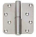 Kogelstift Paumelle DIN links afgerond 89x89x3 rvs, Nieuw, Overige materialen, Klink of Kruk