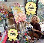 Roxana Soos - Vibes 2 - 50x70 cm Colorful Vivid Abstract