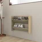vidaXL Wandschoenenkast 80x18x60 cm bewerkt hout sonoma, Verzenden, Nieuw
