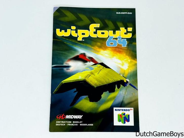 Nintendo 64 / N64 - Wipeout 64 - EEU - Manual, Games en Spelcomputers, Games | Nintendo 64, Gebruikt, Verzenden