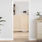 vidaXL Draaideuren louvredesign 1-paar 90x80 cm massief, Doe-het-zelf en Bouw, Verzenden, Nieuw