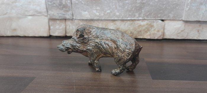 Pierre Chenet (XX-XXI) - sculptuur, Le Sanglier - 4 cm -, Antiek en Kunst, Curiosa en Brocante