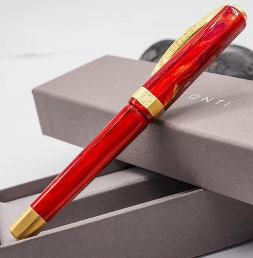Visconti - Opera Gold Red - Sans Prix de Réserve - Stylo à, Verzamelen, Pennenverzamelingen