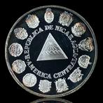 Nicaragua. Silver Proof, 1 Córdoba (Encounter of Two Worlds), Postzegels en Munten