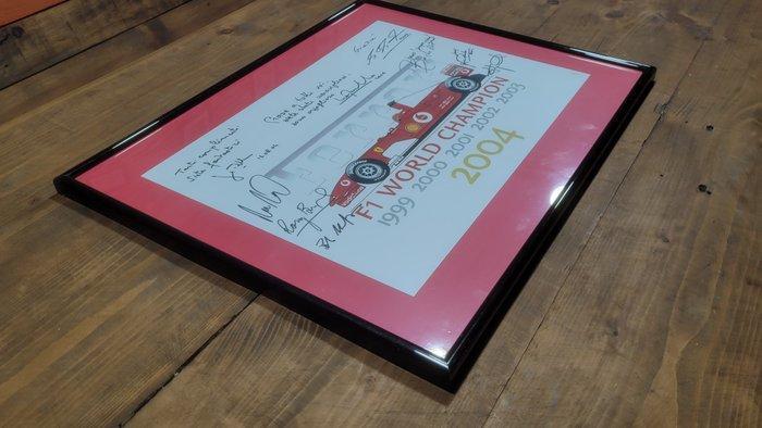 Ferrari - F1 - Michael Schumacher - 2004 - Poster, Verzamelen, Automerken, Motoren en Formule 1
