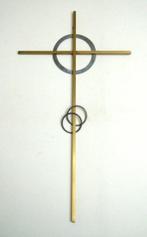 Kruis - Brons - (51,5 cm) - jaren 80, Antiquités & Art, Antiquités | Livres & Manuscrits