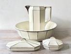 Art Deco Toiletset (4) - Boch La Louvière - made in Belgium