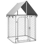 vidaXL Hondenkennel voor buiten met dak 100x100x150 cm, Verzenden, Nieuw