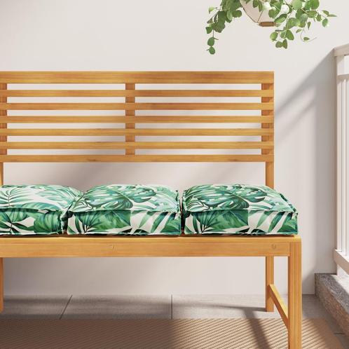 vidaXL Zitkussens voor pallets - 2 stuks met bladpatroon, 40, Huis en Inrichting, Woonaccessoires | Kussens, Nieuw, Verzenden