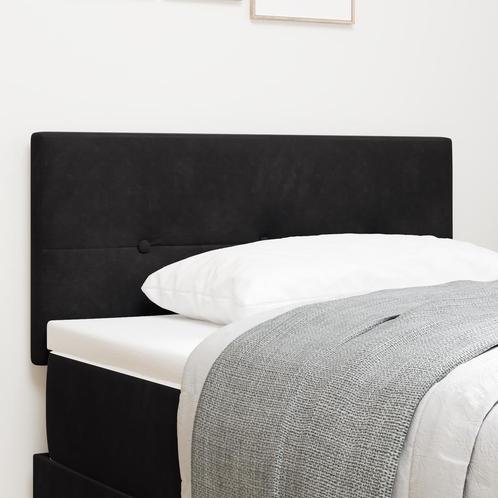 vidaXL LED Hoofdbord met Knopen - Zwart - 100 cm - Fluweel, Huis en Inrichting, Slaapkamer | Bedden, Nieuw, Verzenden