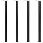 vidaXL Tafelpoten in hoogte verstelbaar zwart 1100 mm 4 st, Verzenden, Nieuw