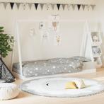 vidaXL Kinderbedframe 80x200 cm massief grenenhout wit, Kinderen en Baby's, Verzenden, Nieuw