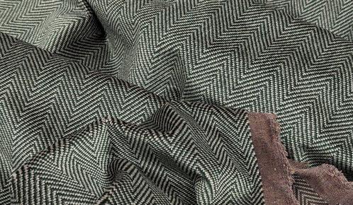 Velluto cimato Chevron Enzo degli Angiuoni - - Tissu, Antiek en Kunst, Antiek | Tapijten, Tafelkleden en Textiel