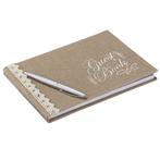 Bruiloft Gastenboek Jute, Verzenden, Nieuw
