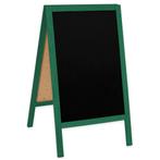 Krijtstoepbord | CLASSIC | Hout | Groen | 510x450x850(h)mm, Verzenden, Nieuw in verpakking
