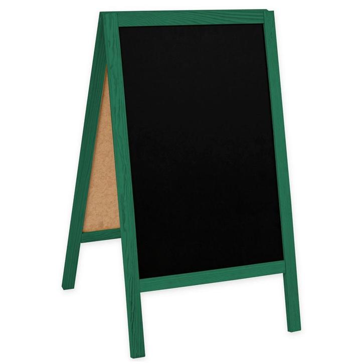 Krijtstoepbord | CLASSIC | Hout | Groen | 510x450x850(h)mm, Zakelijke goederen, Horeca | Keukenapparatuur, Nieuw in verpakking