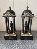 Beeld, Palviljoen met zuilen - 29 cm - spelter