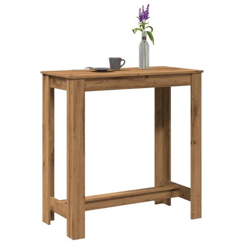vidaXL Bartafel 102x50x103,5 cm bewerkt hout artisanaal, Huis en Inrichting, Tafels | Eettafels, Nieuw, Verzenden