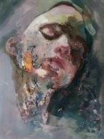 Manu De Mey - Face with blobs of paint