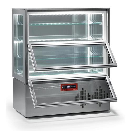 D-KUB/52AV-LIQ Vitrine FULL vitrée, 4 niveaux, 2 portes,, Articles professionnels, Horeca | Équipement de cuisine, Refroidissement et Congélation