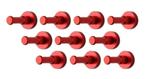 Set van 10 metalen kledinghaken, kapstok, rood, Verzenden, Nieuw