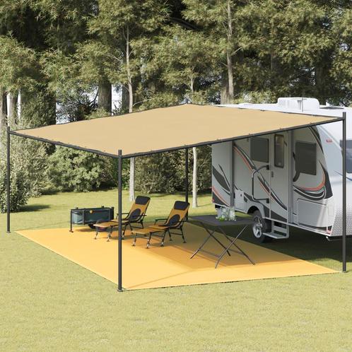 vidaXL Tenttapijt 400x600 cm beige, Caravanes & Camping, Accessoires de tente, Envoi