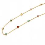 Halsketting - 18 karaat Geel goud - 7.60ct. tw. Topaas, Handtassen en Accessoires, Nieuw
