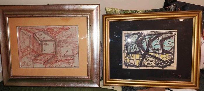 Vinicio Berti (1921-1991) - Coppia di opere, Antiek en Kunst, Kunst | Schilderijen | Modern