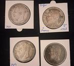 België. Leopold II. 5 Francs Lot van 4 stuks (Zonder