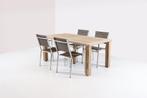 4 Seasons Outdoor Plaza eetset mocca met Louvre tafel 180 cm